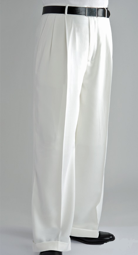 Zacchi Men's Pleated Pants - Classic Style Slacks