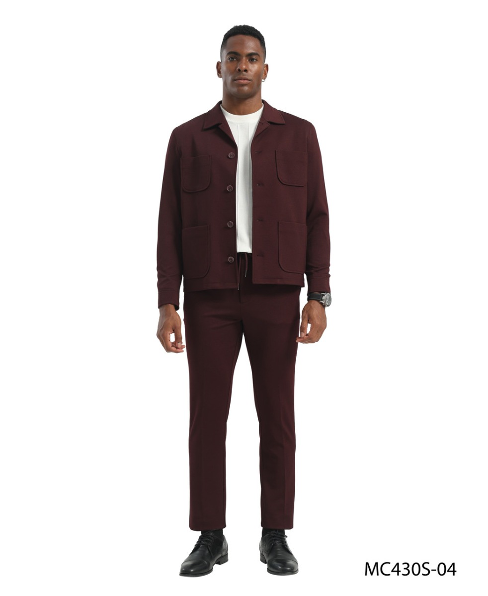 Stacy Adams Men's 2 Piece Corduroy Walking Suit - Vertical Stripes