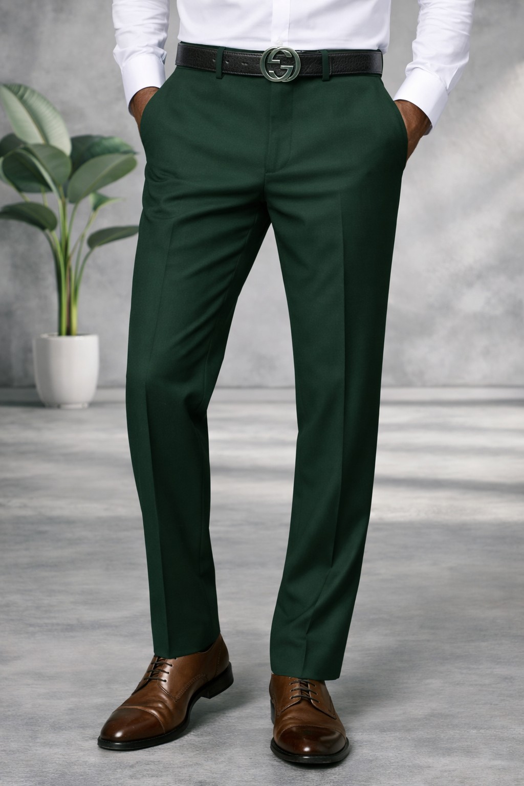 house of cb evening dress Plain Grey Men Trousers - Wessi – Wessi main image 1