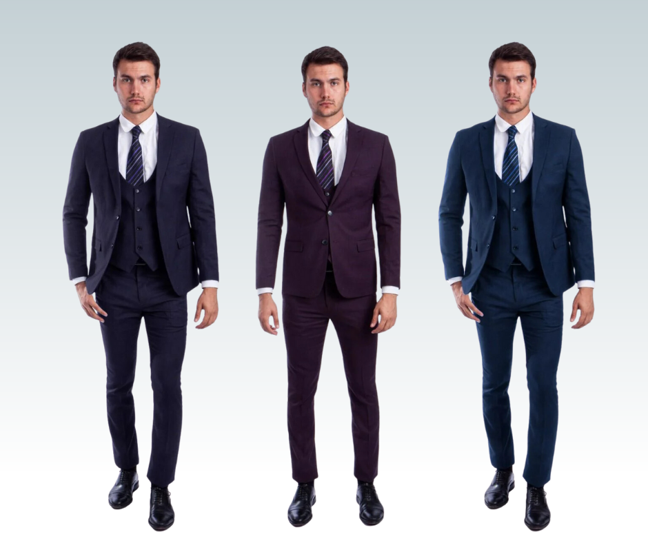 Slim-fit suits for prom