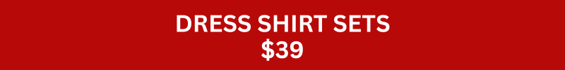 MEN'S DRESS SHIRT & TIE SET CLEARANCE