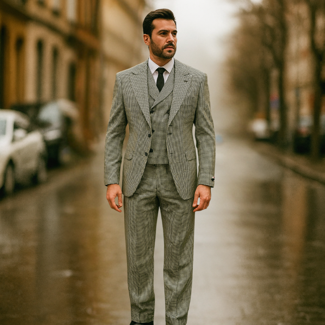 Tiglio Rosso Suit with wide leg pants