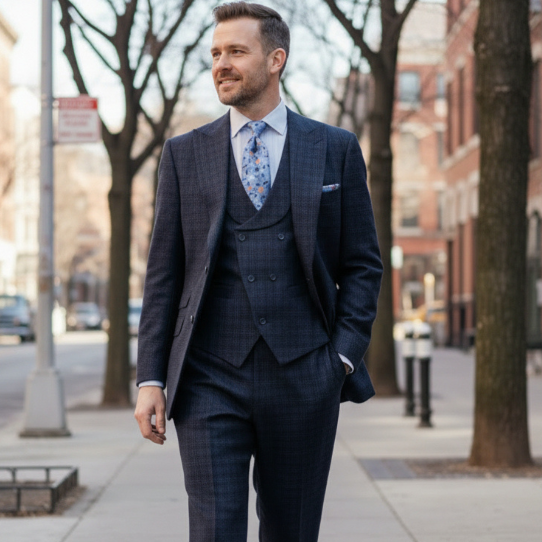 Men's Suits With Wide Leg Pants