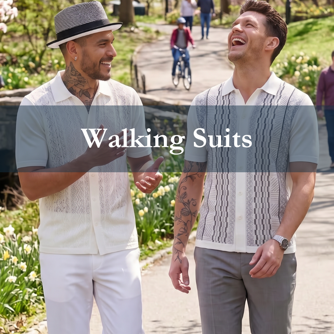 Walking Suits Matching Sets for Men