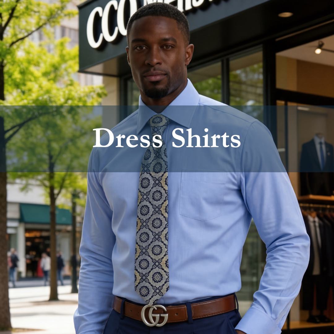 Men's Dress Shirt, Tie, Hanky & Cuff Links