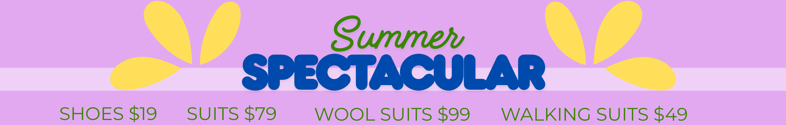 Giant Summer Sale on Men's Clothing