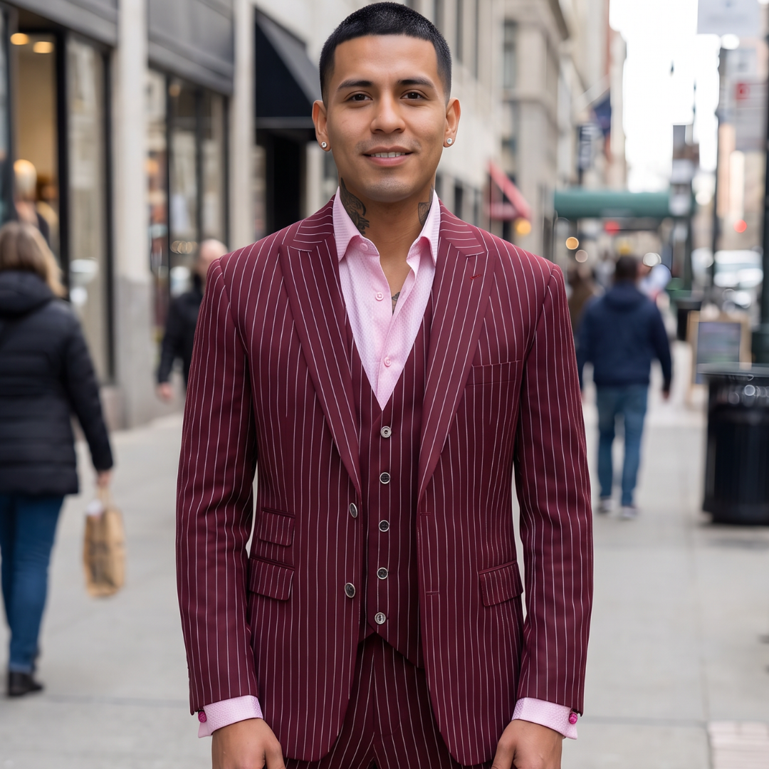3 Piece Pinstripe Suit 3 Piece Pinstripe Suit