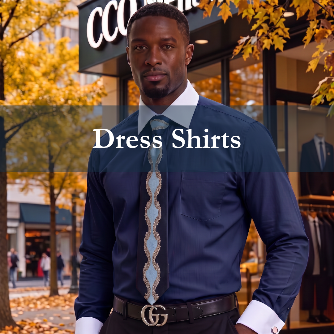 Men's Dress Shirts, Ties and Hanky Sets Men's Dress Shirts, Ties and Hanky Sets